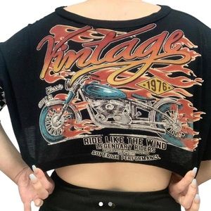 Motorcycle crop top